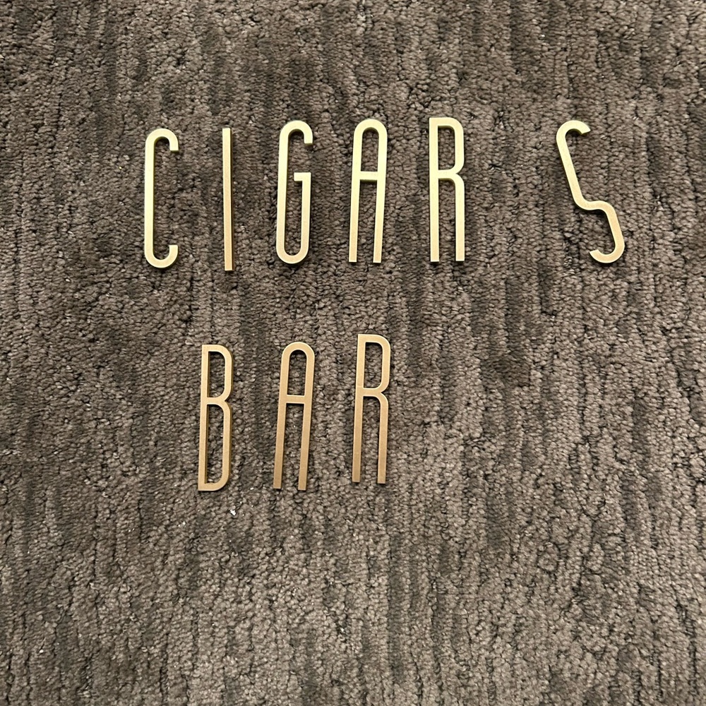 Gold Metal Letters for Wall Decor